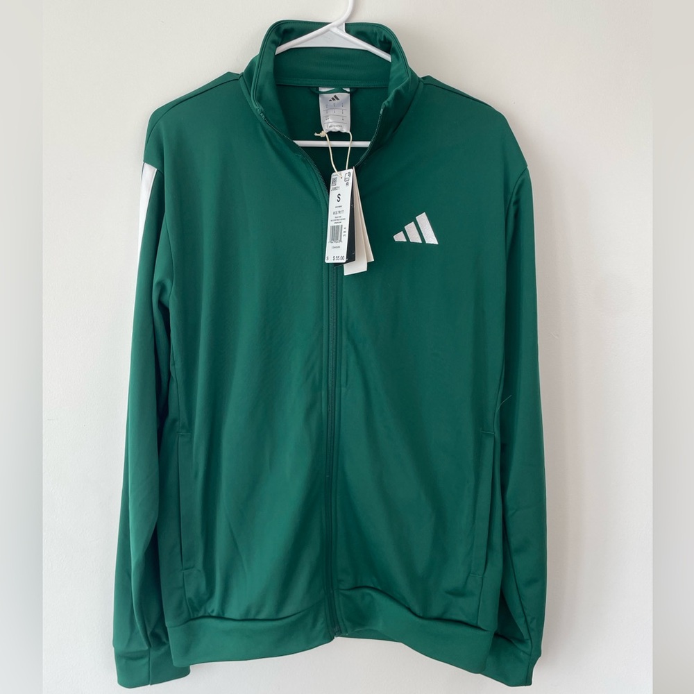 Adidas Green Track Jacket, Men’s S, New With Tags!